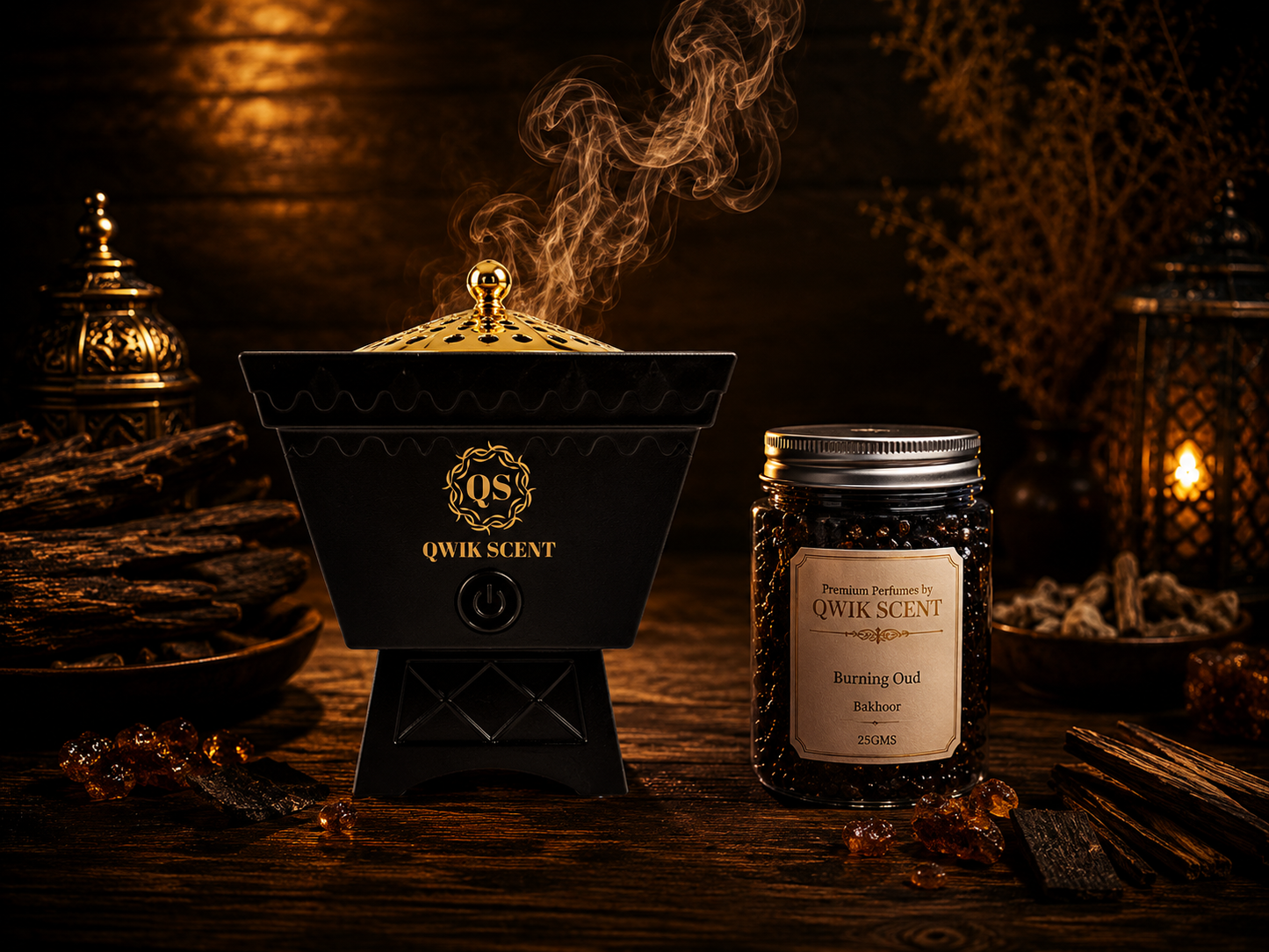 Rechargable Bakhoor Burner + Bakhoor Essence