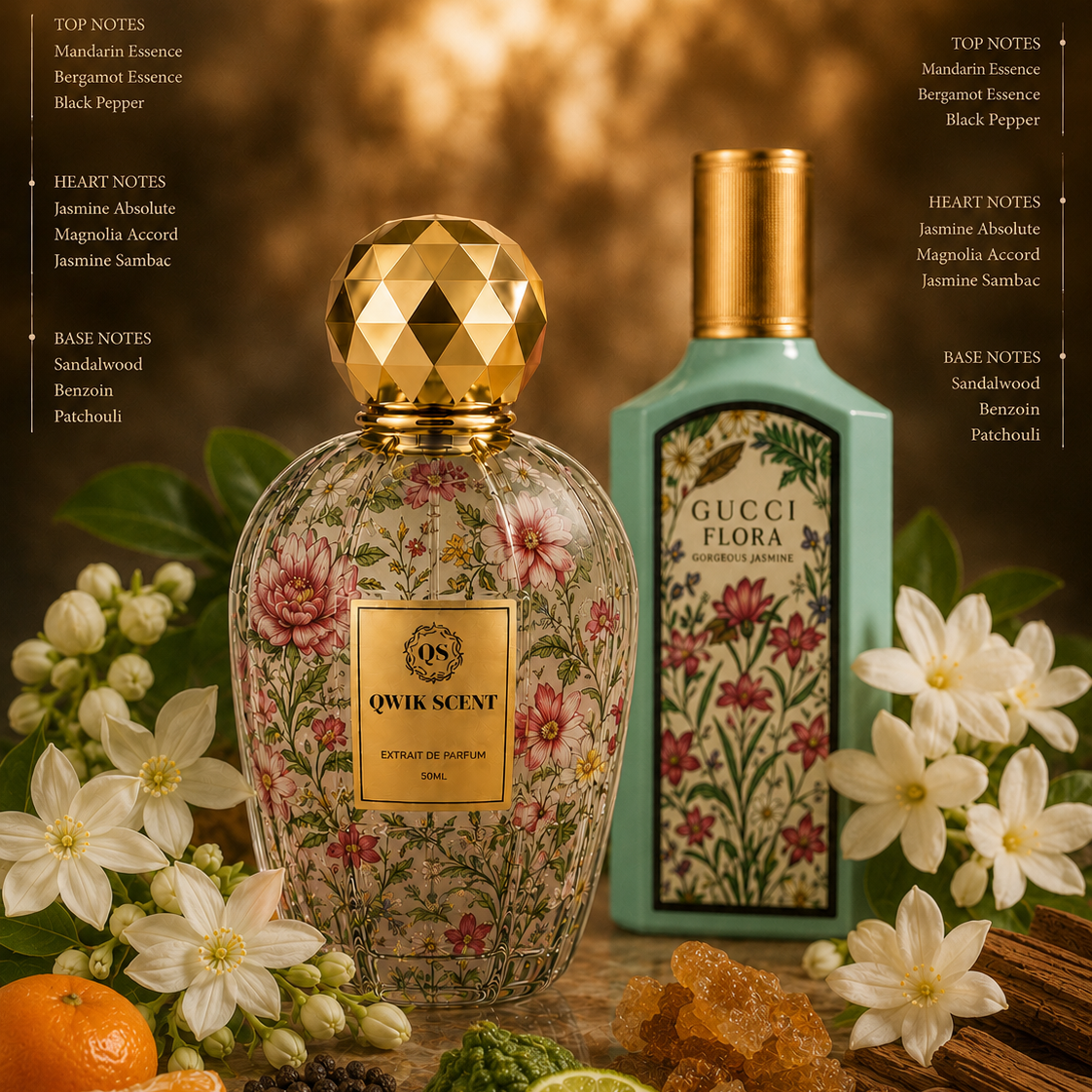Jasmine in a Bottle Inspired by Gucci Flora Jasmine