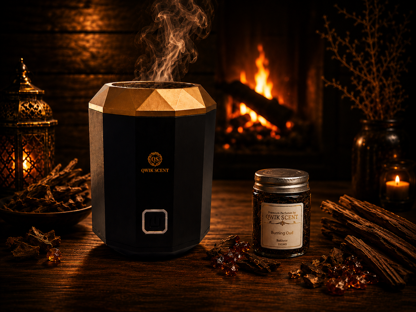 Rechargable Bakhoor Burner + Bakhoor Essence