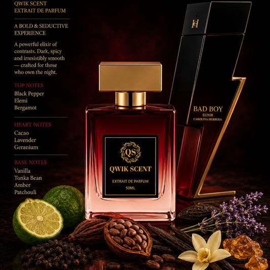Naughty boy inspired by Carolina Herrera Bad boy Elixir